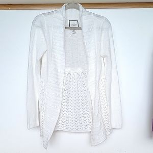 At Last white cardigan | Juniors Size Small